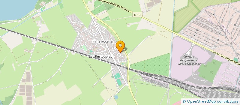 localisation de l'entreprise SARL AMBULANCES ANDRE  ISTRES