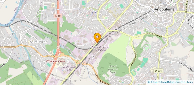 localisation de l'entreprise SARL AMBULANCES ASSISTANCE ANGOULEME à ANGOULEME