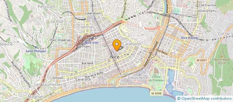 localisation de l'entreprise SARL AMBULANCES BEAUSOLEIL à NICE
