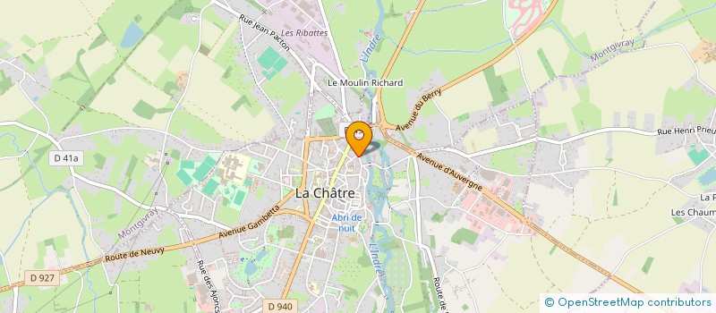 localisation de l'entreprise SARL AMBULANCES BENOIT FRADET à LA CHATRE