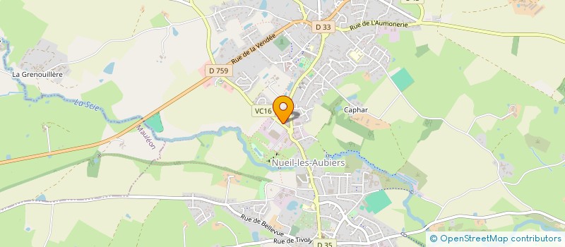 localisation de l'entreprise SARL AMBULANCES BIGOT BREMOND à NUEIL-LES-AUBIERS