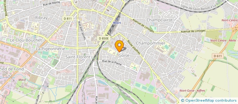 localisation de l'entreprise SARL AMBULANCES BOINIER à NIORT