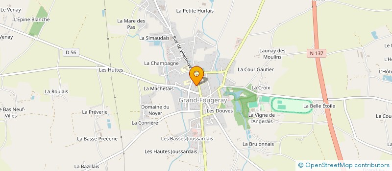 localisation de l'entreprise SARL AMBULANCES BOSCHEREL GEFFRAY  GRAND-FOUGERAY