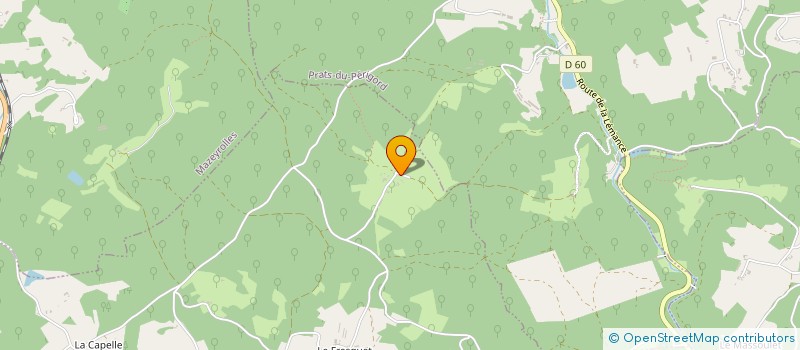 localisation de l'entreprise SARL AMBULANCES BROUQUI  PRATS-DU-PERIGORD