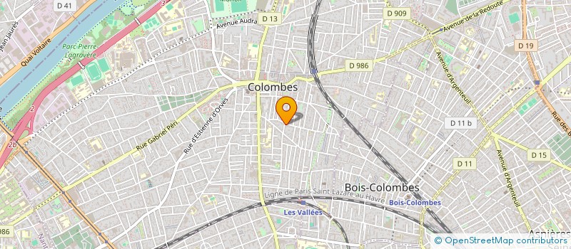 localisation de l'entreprise SARL AMBULANCES CALYPSO à COLOMBES