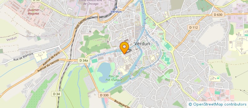 localisation de l'entreprise SARL AMBULANCES D ANTHOUARD à VERDUN