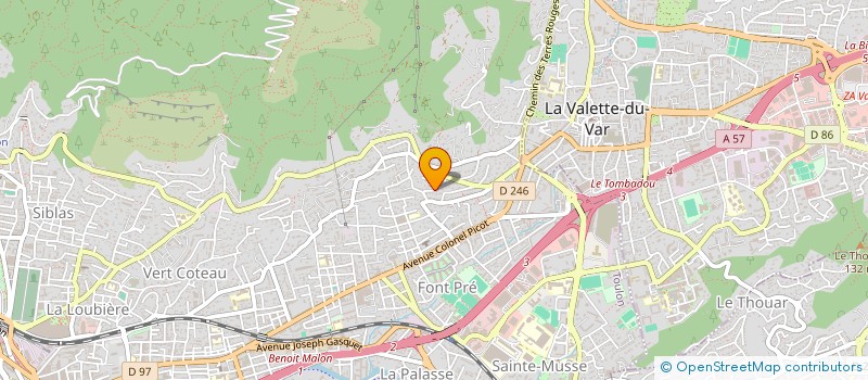 localisation de l'entreprise SARL AMBULANCES DE BRUNET à TOULON