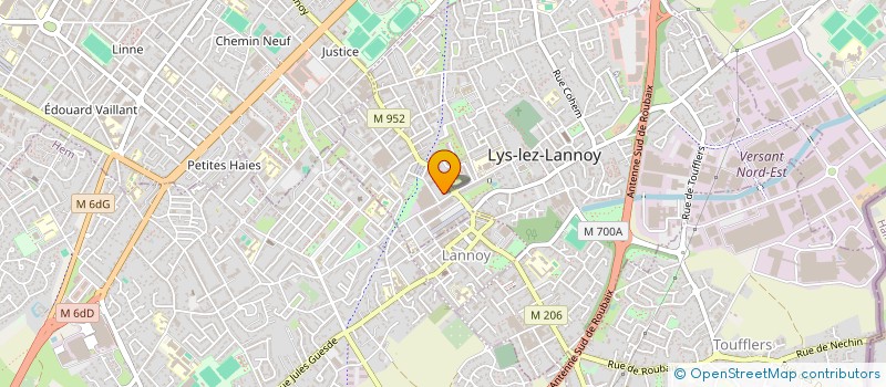 localisation de l'entreprise SARL AMBULANCES DELMER  LYS-LEZ-LANNOY