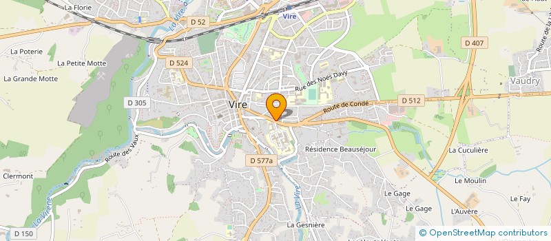 localisation de l'entreprise SARL AMBULANCES DU CENTRE  VIRE NORMANDIE