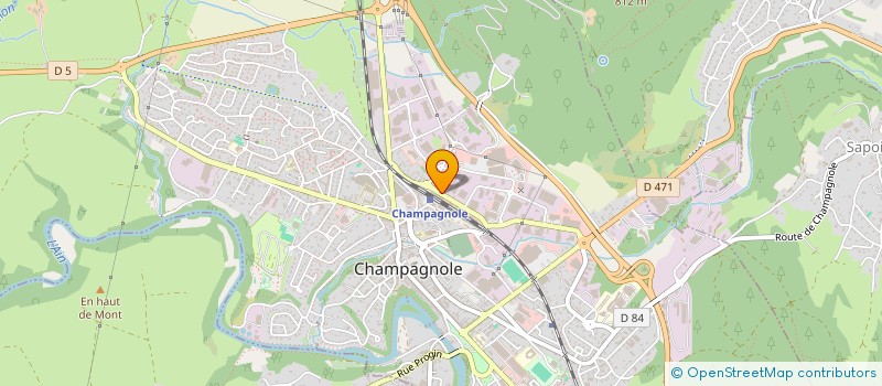 localisation de l'entreprise SARL AMBULANCES DU MONT RIVEL  CHAMPAGNOLE