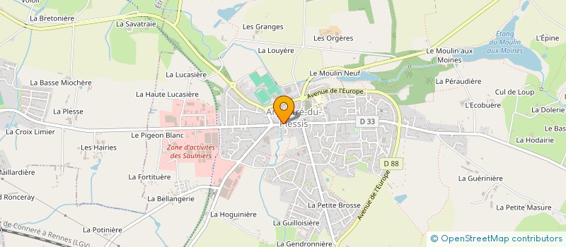 localisation de l'entreprise SARL AMBULANCES DU PLESSIS 35  ARGENTRE-DU-PLESSIS