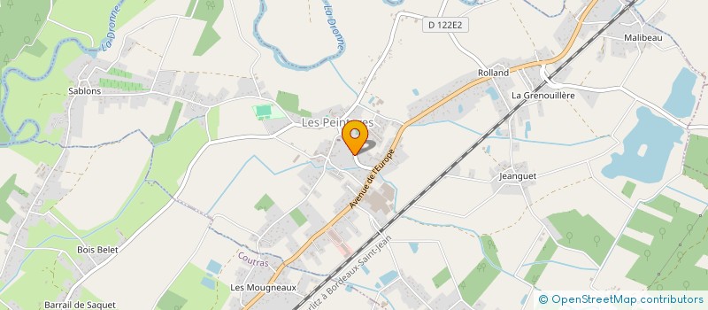 localisation de l'entreprise SARL AMBULANCES DUTOUR  LES PEINTURES