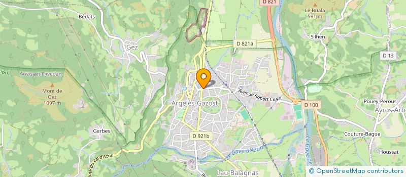 localisation de l'entreprise SARL AMBULANCES ET TAXI DU LAVEDAN  ARGELES-GAZOST