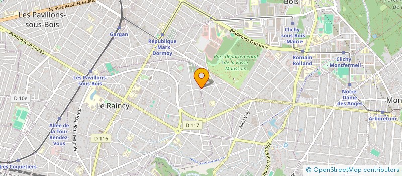 localisation de l'entreprise SARL AMBULANCES FELICITE à CLICHY-SOUS-BOIS