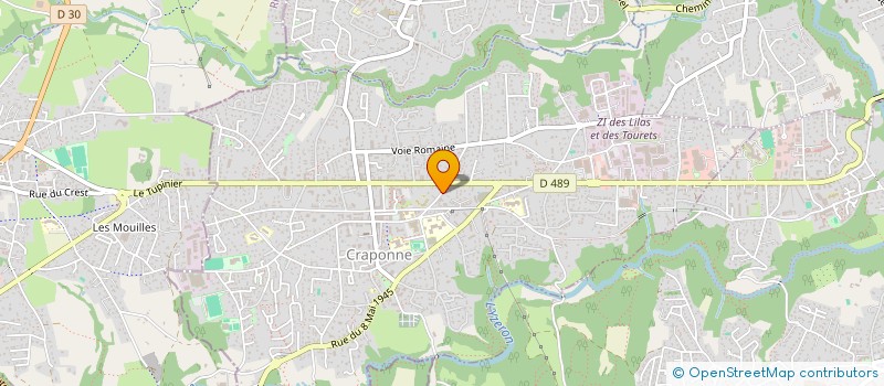 localisation de l'entreprise SARL AMBULANCES FIDESIENNES  CRAPONNE