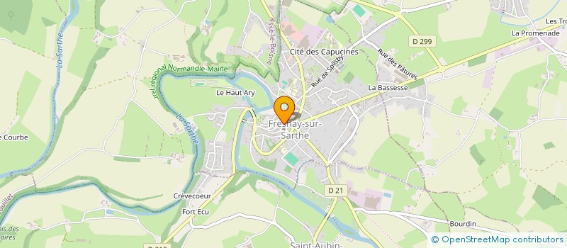 localisation de l'entreprise SARL AMBULANCES ISABELLE à FRESNAY-SUR-SARTHE