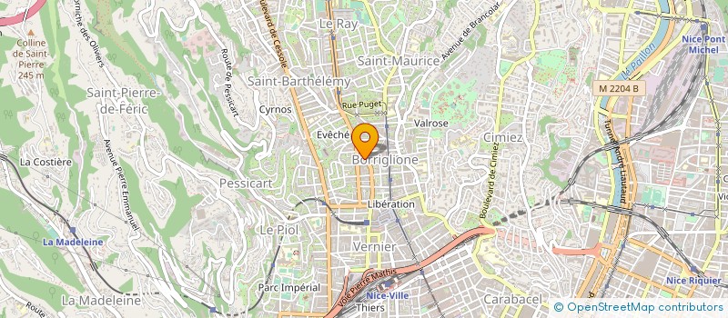 localisation de l'entreprise SARL AMBULANCES KALLISTE à NICE