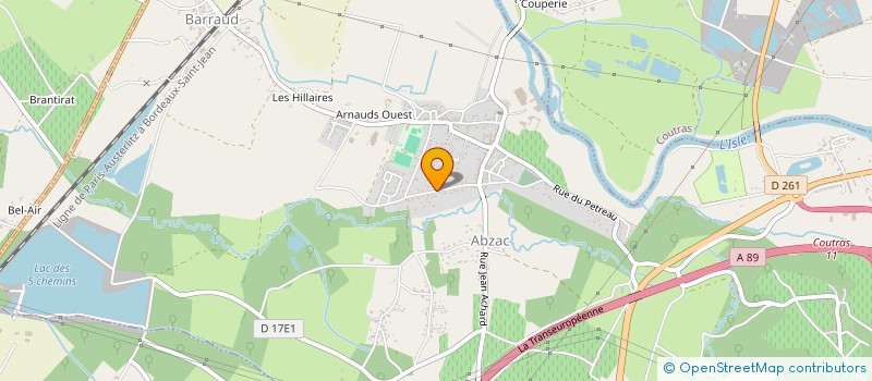 localisation de l'entreprise SARL AMBULANCES LABARRIERE à ABZAC