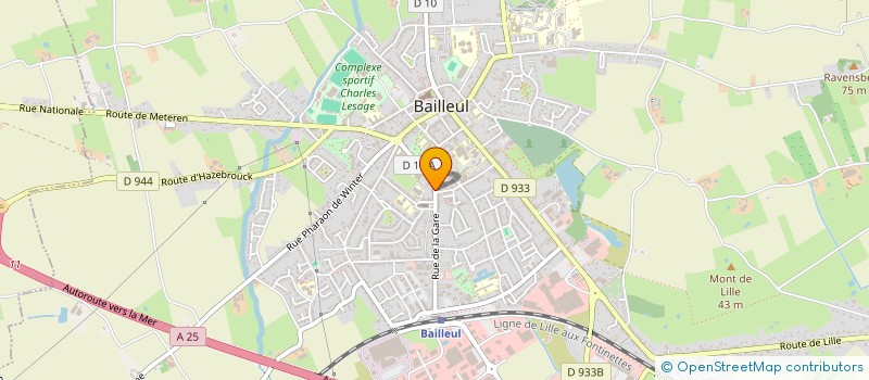 localisation de l'entreprise SARL AMBULANCES LENFANT BAILLEUL à BAILLEUL