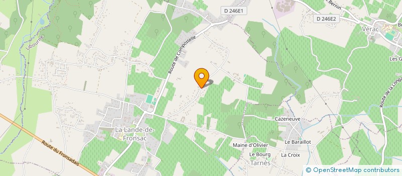 localisation de l'entreprise SARL AMBULANCES LK 33 à LA LANDE-DE-FRONSAC