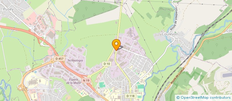 localisation de l'entreprise SARL AMBULANCES SAONOISES  VESOUL