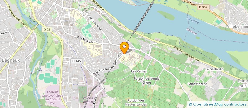 localisation de l'entreprise SARL AMBULANCES SAUMUROISES  SAUMUR