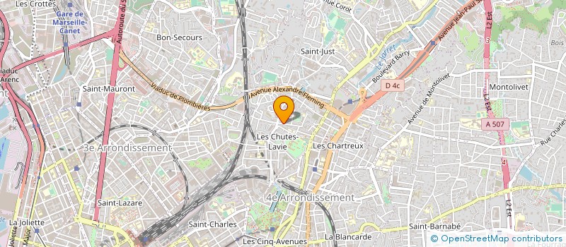 localisation de l'entreprise SARL AMBULANCES SECOURS 13 à MARSEILLE