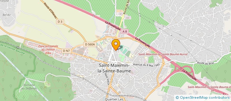 localisation de l'entreprise SARL AMBULANCES SOTRAMVAR à SAINT-MAXIMIN-LA-SAINTE-BAUME