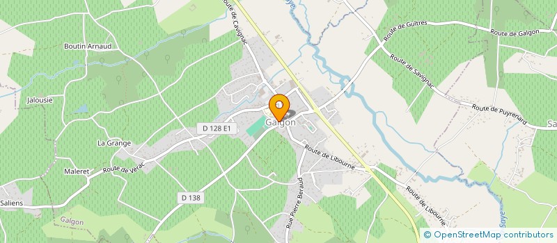 localisation de l'entreprise SARL AMBULANCES SUD OUEST à GALGON