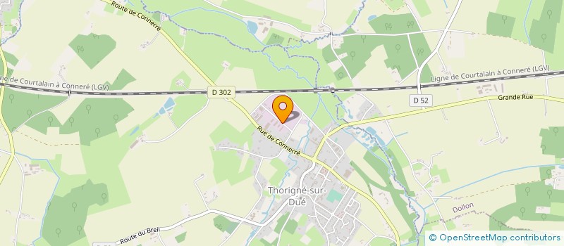 localisation de l'entreprise SARL AMBULANCES TAXI DE THORIGNE SUR DUE à THORIGNE-SUR-DUE