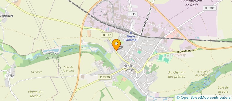 localisation de l'entreprise SARL AMBULANCES - TAXIS TRANCHANT à NESLE