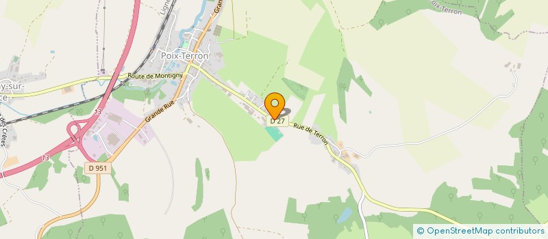 localisation de l'entreprise SARL AMBULANCES VSL TAXIS PAQUET  POIX-TERRON