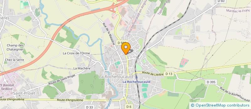 localisation de l'entreprise SARL AMBULNCE ASSISTANCE à LA ROCHEFOUCAULD-EN-ANGOUMOIS