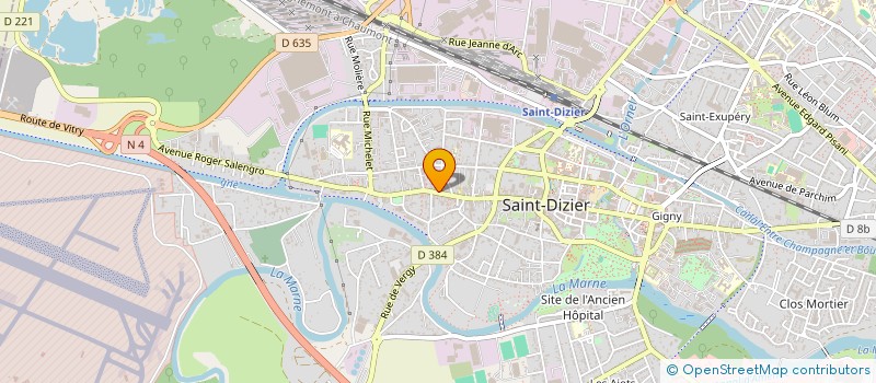 localisation de l'entreprise SARL AMENAGEMENT CUISINE ET BAINS à SAINT-DIZIER