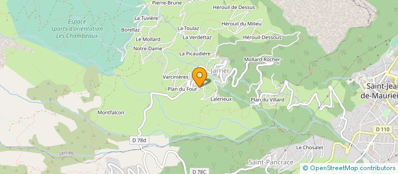 localisation de l'entreprise SARL AMENAGEMENT ET ENTRETIEN EN MONTAGNE (AEM)  JARRIER