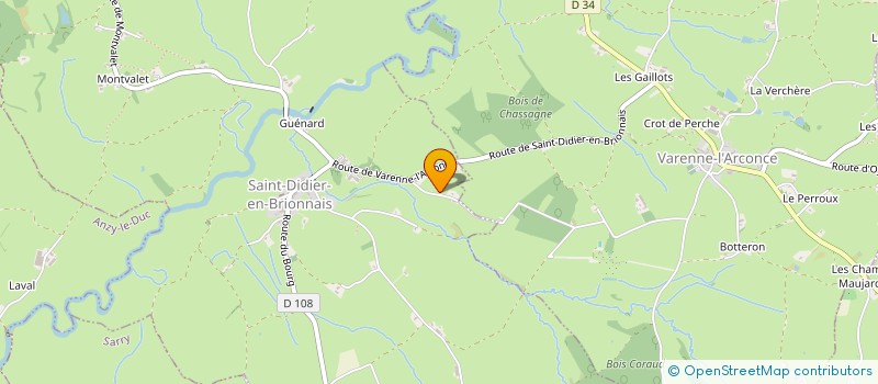 localisation de l'entreprise SARL AMENAGEMENTS JARDINS  SAINT-DIDIER-EN-BRIONNAIS