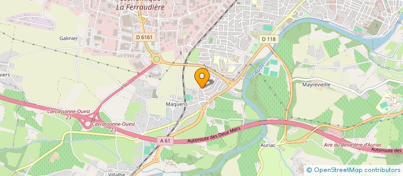 localisation de l'entreprise SARL AMEUBLEMENT DU SUD à CARCASSONNE