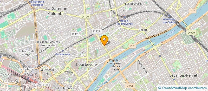 localisation de l'entreprise SARL AMF à COURBEVOIE