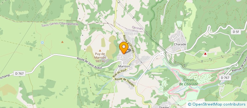 localisation de l'entreprise SARL AMFC CONSTRUCTION  SAINT-GENES-CHAMPANELLE