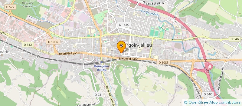 localisation de l'entreprise SARL AMG à BOURGOIN-JALLIEU