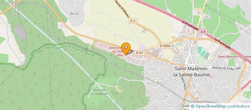 localisation de l'entreprise SARL AMG à SAINT-MAXIMIN-LA-SAINTE-BAUME