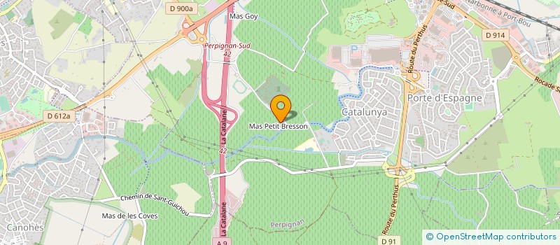 localisation de l'entreprise SARL AMGD  PERPIGNAN