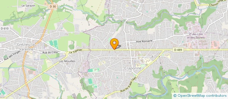 localisation de l'entreprise SARL AMHEC à CRAPONNE