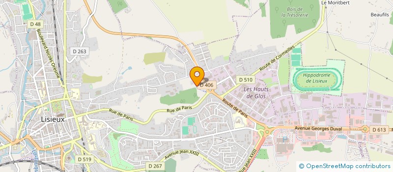 localisation de l'entreprise SARL AMI 2 à LISIEUX