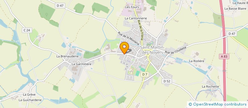 localisation de l'entreprise SARL AMIEL à SAINT-MARTIN-DES-NOYERS
