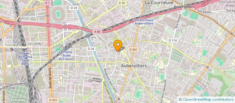 localisation de l'entreprise SARL AMMAN PRINT à AUBERVILLIERS