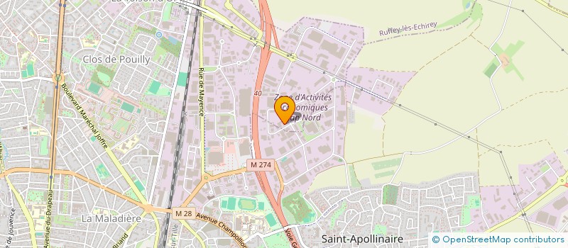 localisation de l'entreprise SARL AMODENTIS à DIJON