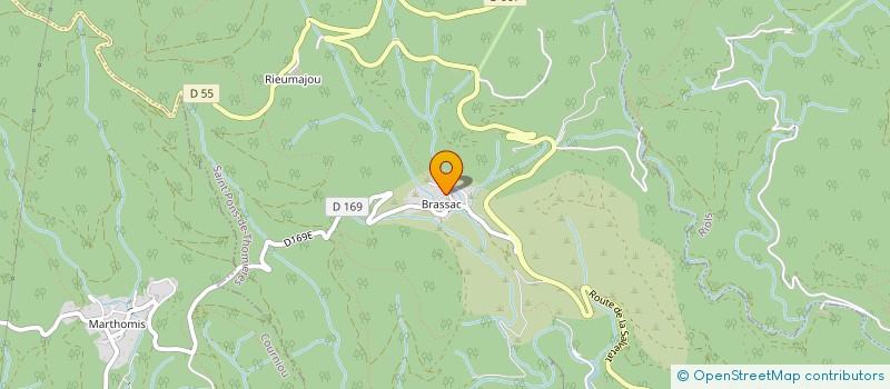 localisation de l'entreprise SARL AMOUROUX ET FILS  SAINT-PONS-DE-THOMIERES