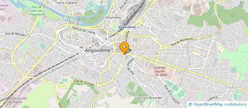 localisation de l'entreprise SARL AMOUROUX PUBLICITE à ANGOULEME