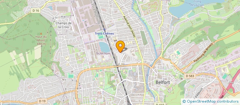 localisation de l'entreprise SARL AMP à BELFORT
